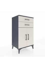 Hyperion Komodin Tek Raflı 2 Çekmeceli 2 Kapaklı 60x44x106 - S48M006V4B