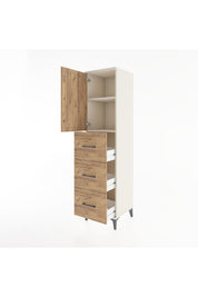 Hyperion Dolap 2 Raflı 3 Çekmeceli Tek Kapaklı 44x44x182 - S55M024V3B