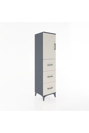 Hyperion Dolap 2 Raflı 3 Çekmeceli Tek Kapaklı 44x44x182 - S55M024V4B