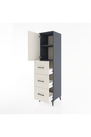 Hyperion Dolap 2 Raflı 3 Çekmeceli Tek Kapaklı 44x44x182 - S55M024V4B