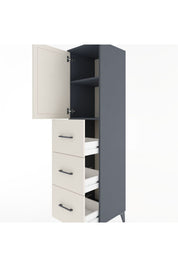 Hyperion Dolap 2 Raflı 3 Çekmeceli Tek Kapaklı 44x44x182 - S55M024V4B