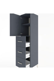 Hyperion Dolap 2 Raflı 3 Çekmeceli Tek Kapaklı 44x44x182 - S55M024V5B