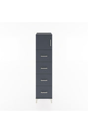 Hyperion Dolap Tek Raflı 4 Çekmeceli Tek Kapaklı 44x44x182 - S55M025V5B