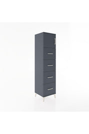 Hyperion Dolap Tek Raflı 4 Çekmeceli Tek Kapaklı 44x44x182 - S55M025V5B