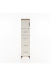 Hyperion Dolap Tek Raflı 4 Çekmeceli Tek Kapaklı 44x44x182 - S55M025V7B