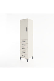 Hyperion Dolap Tek Raflı 5 Çekmeceli Tek Askılı 44x44x182 - S55M026V1B