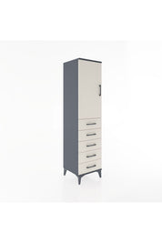 Hyperion Dolap Tek Raflı 5 Çekmeceli Tek Askılı 44x44x182 - S55M026V4B