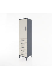Hyperion Dolap Tek Raflı 5 Çekmeceli Tek Askılı 44x44x182 - S55M026V4B