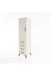 Hyperion Dolap Tek Raflı 4 Çekmeceli Tek Askılı 44x44x182 - S55M027V1B