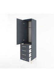 Hyperion Dolap Tek Raflı 4 Çekmeceli Tek Askılı 44x44x182 - S55M027V5B