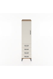 Hyperion Dolap Tek Raflı 4 Çekmeceli Tek Askılı 44x44x182 - S55M027V7B