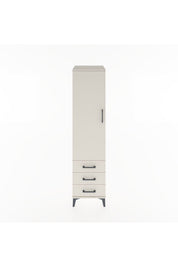 Hyperion Dolap Tek Raflı 3 Çekmeceli Tek Askılı 44x44x182 - S55M028V1B