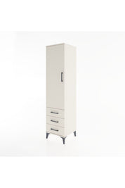 Hyperion Dolap Tek Raflı 3 Çekmeceli Tek Askılı 44x44x182 - S55M028V1B
