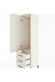 Hyperion Dolap Tek Raflı 3 Çekmeceli Tek Askılı 44x44x182 - S55M028V1B