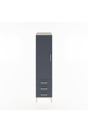 Hyperion Dolap Tek Raflı 3 Çekmeceli Tek Askılı 44x44x182 - S55M028V2B