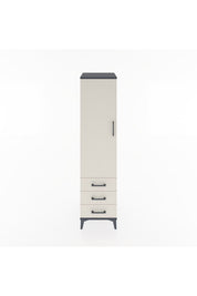 Hyperion Dolap Tek Raflı 3 Çekmeceli Tek Askılı 44x44x182 - S55M028V4B