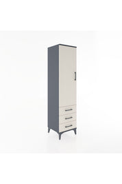Hyperion Dolap Tek Raflı 3 Çekmeceli Tek Askılı 44x44x182 - S55M028V4B