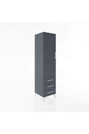 Hyperion Dolap Tek Raflı 3 Çekmeceli Tek Askılı 44x44x182 - S55M028V5B