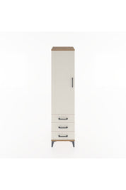 Hyperion Dolap Tek Raflı 3 Çekmeceli Tek Askılı 44x44x182 - S55M028V7B