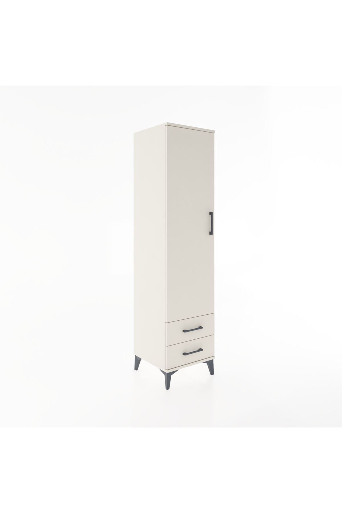 Hyperion Dolap Tek Raflı 2 Çekmeceli Tek Askılı 44x44x182 - S55M029V1B