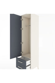 Hyperion Dolap Tek Raflı 2 Çekmeceli Tek Askılı 44x44x182 - S55M029V2B