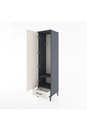 Hyperion Dolap 2 Raflı Tek Çekmeceli Tek Askılı 44x44x182 - S55M030V4B
