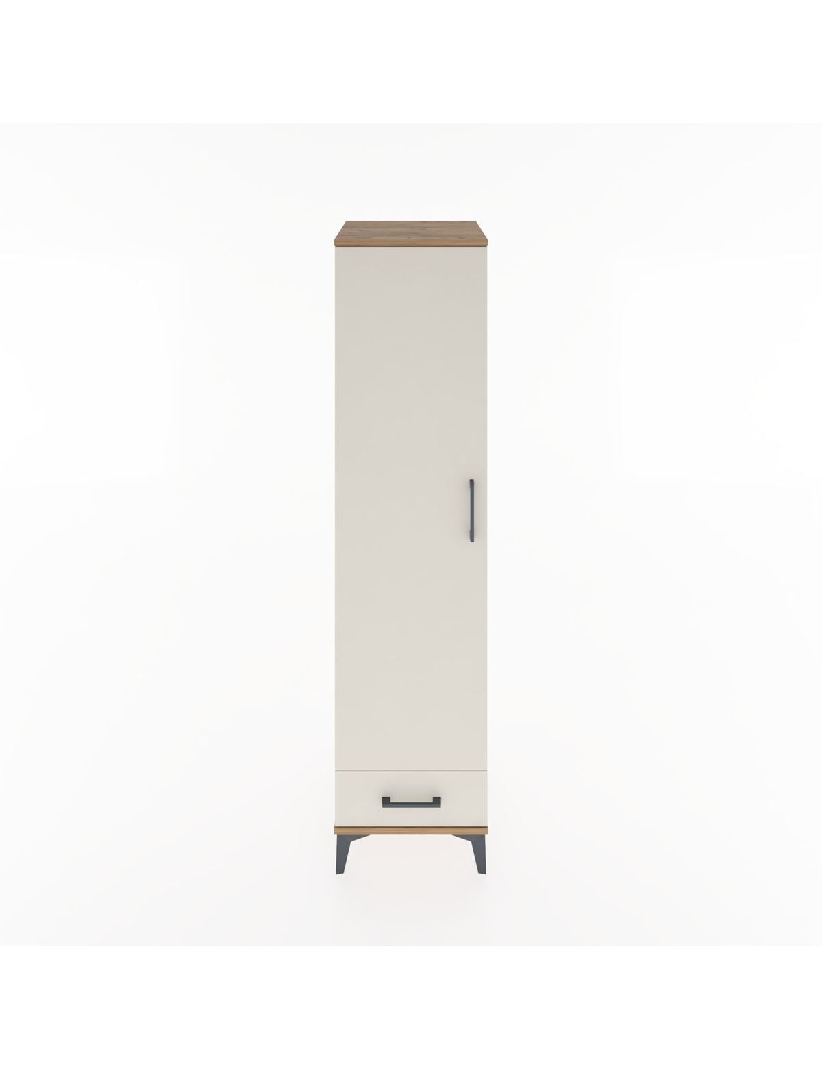Hyperion Dolap 2 Raflı Tek Çekmeceli Tek Askılı 44x44x182 - S55M030V7B