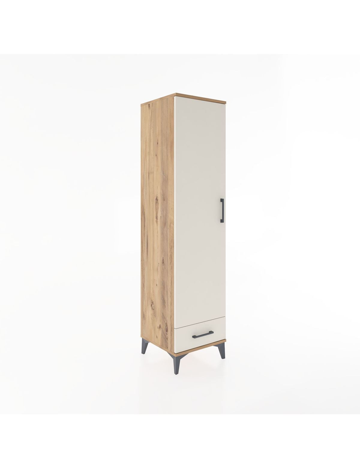 Hyperion Dolap 2 Raflı Tek Çekmeceli Tek Askılı 44x44x182 - S55M030V7B