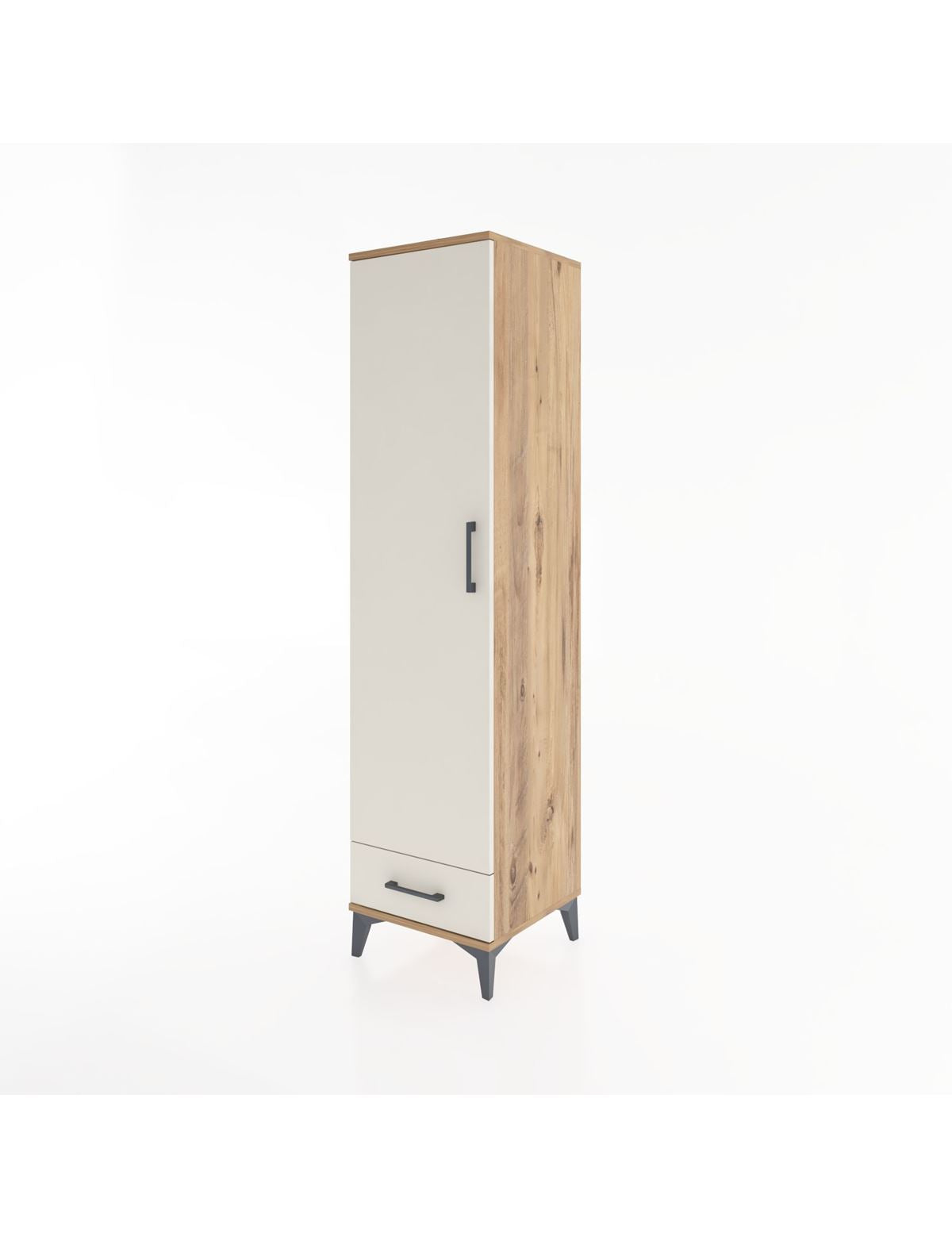Hyperion Dolap 2 Raflı Tek Çekmeceli Tek Askılı 44x44x182 - S55M030V7B