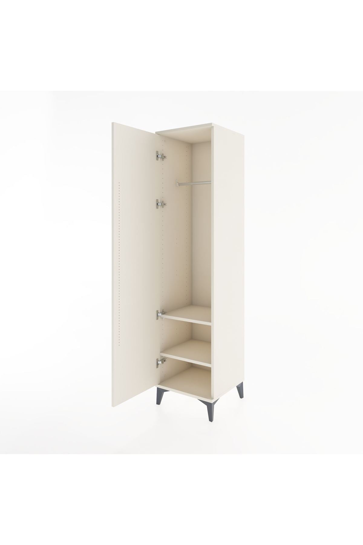 Hyperion Dolap 2 Raflı Tek Kapaklı Tek Askılı 44x44x182 - S55M031V1B