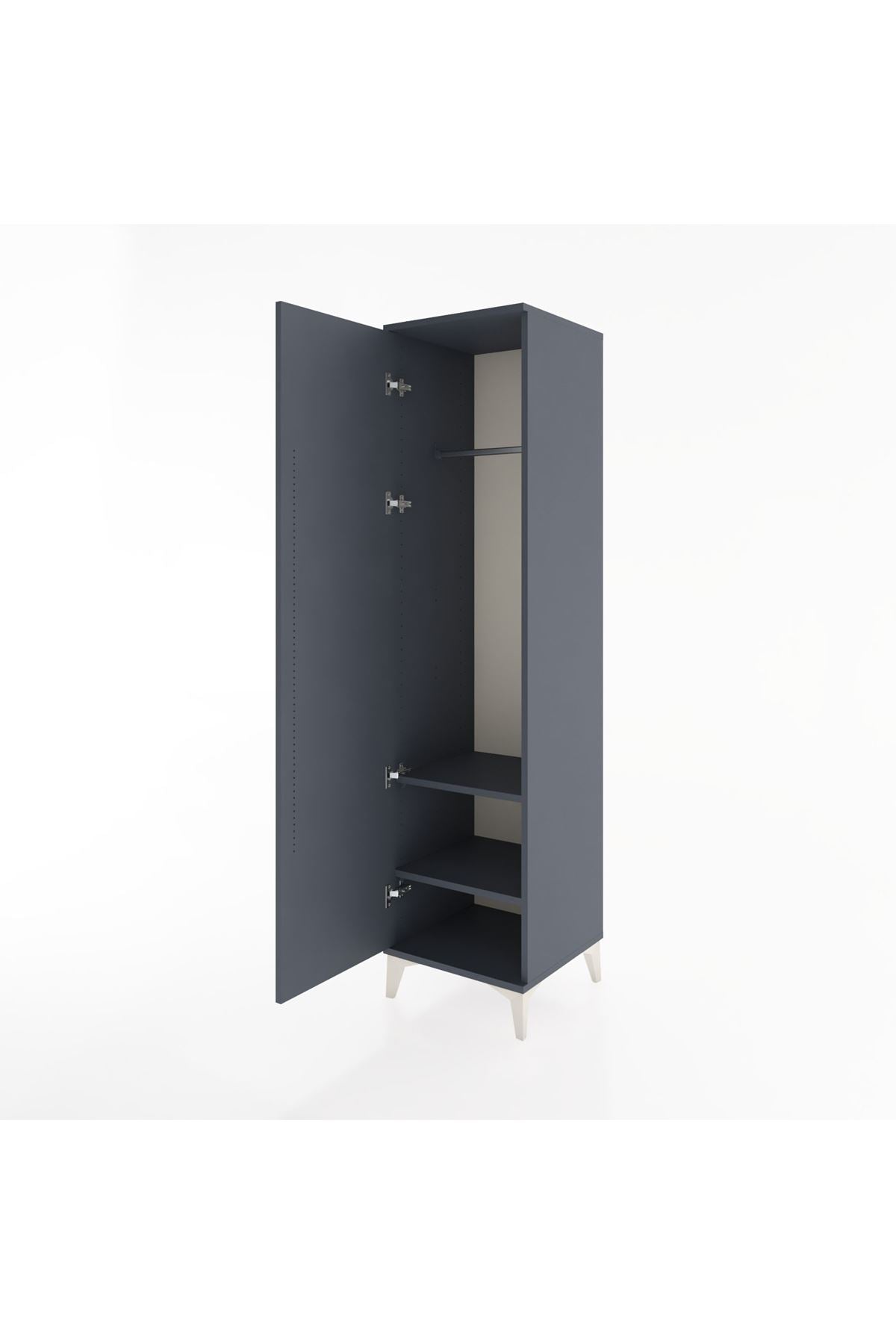 Hyperion Dolap 2 Raflı Tek Kapaklı Tek Askılı 44x44x182 - S55M031V5B