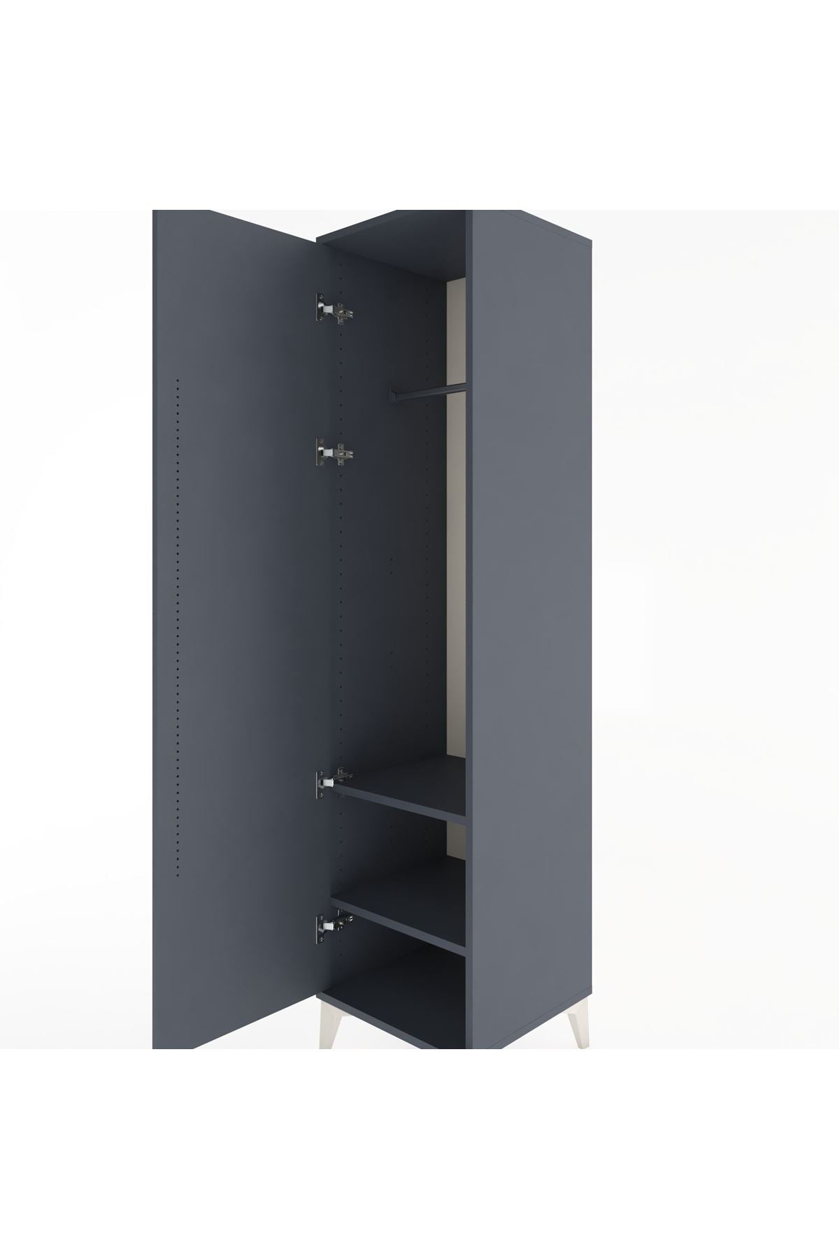 Hyperion Dolap 2 Raflı Tek Kapaklı Tek Askılı 44x44x182 - S55M031V5B