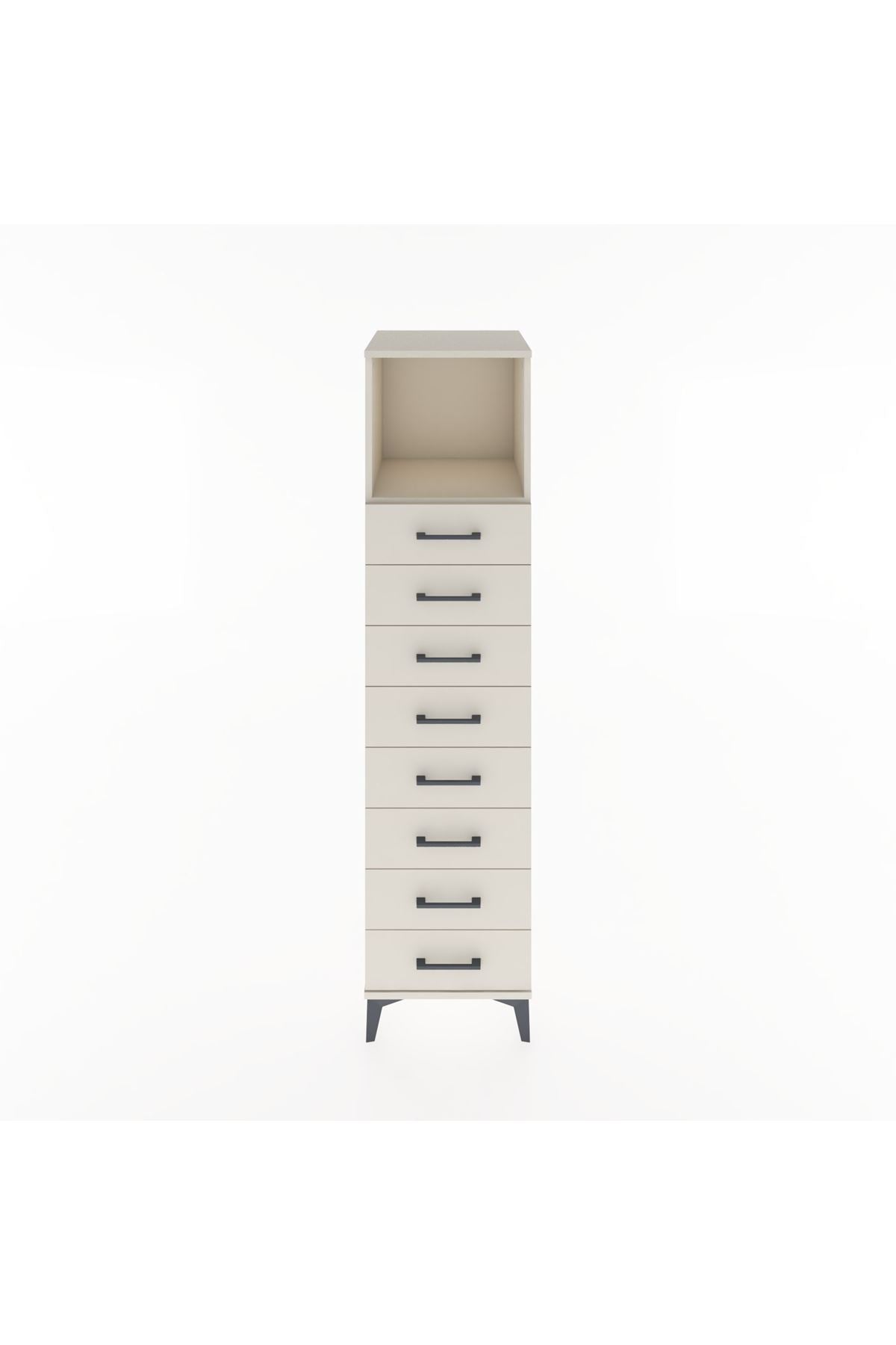 Hyperion Dolap Tek Raflı 8 Çekmeceli 44x44x182 - S55M032V1B