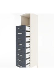 Hyperion Dolap Tek Raflı 8 Çekmeceli 44x44x182 - S55M032V2B