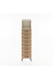 Hyperion Dolap Tek Raflı 8 Çekmeceli 44x44x182 - S55M032V3B