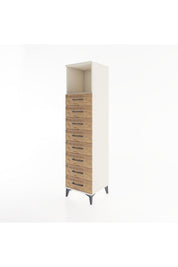 Hyperion Dolap Tek Raflı 8 Çekmeceli 44x44x182 - S55M032V3B