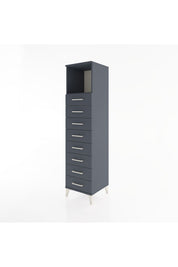 Hyperion Dolap Tek Raflı 8 Çekmeceli 44x44x182 - S55M032V5B
