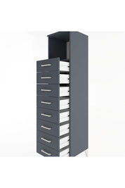 Hyperion Dolap Tek Raflı 8 Çekmeceli 44x44x182 - S55M032V5B