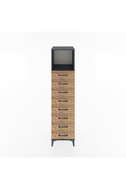 Hyperion Dolap Tek Raflı 8 Çekmeceli 44x44x182 - S55M032V6B