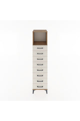Hyperion Dolap Tek Raflı 8 Çekmeceli 44x44x182