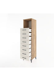 Hyperion Dolap Tek Raflı 8 Çekmeceli 44x44x182 - S55M032V7B