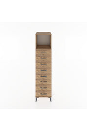 Hyperion Dolap Tek Raflı 8 Çekmeceli 44x44x182 - S55M032V9B