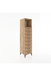 Hyperion Dolap Tek Raflı 8 Çekmeceli 44x44x182 - S55M032V9B
