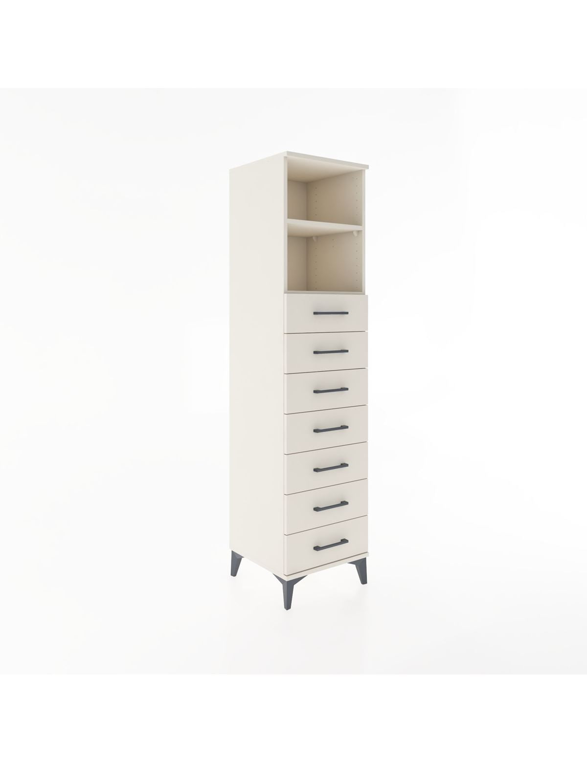 Hyperion Dolap 2 Raflı 7 Çekmeceli 44x44x182 - S55M033V1B