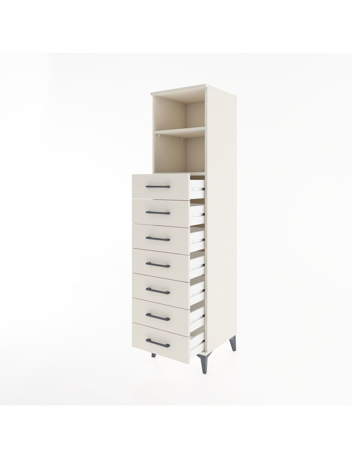 Hyperion Dolap 2 Raflı 7 Çekmeceli 44x44x182 - S55M033V1B