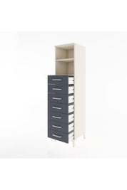 Hyperion Dolap 2 Raflı 7 Çekmeceli 44x44x182 - S55M033V2B
