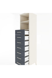 Hyperion Dolap 2 Raflı 7 Çekmeceli 44x44x182 - S55M033V2B