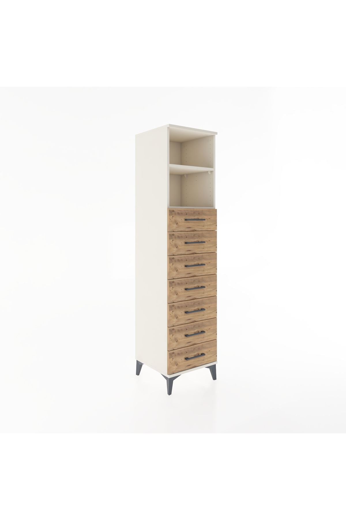 Hyperion Dolap 2 Raflı 7 Çekmeceli 44x44x182 - S55M033V3B