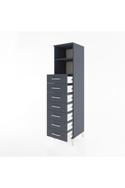 Hyperion Dolap 2 Raflı 7 Çekmeceli 44x44x182 - S55M033V5B