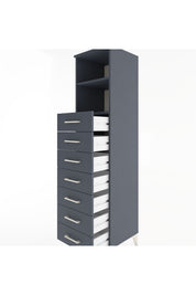 Hyperion Dolap 2 Raflı 7 Çekmeceli 44x44x182 - S55M033V5B